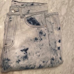 Adika denim high waisted jeans!! Size small perfect condition, tie dye colors!